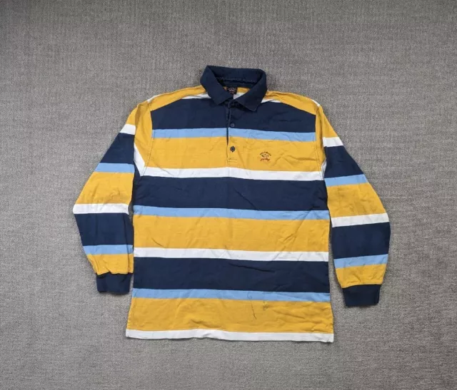 Paul & Shark Vintage Rugby Polo Shirt Striped Men's XL Long Sleeve