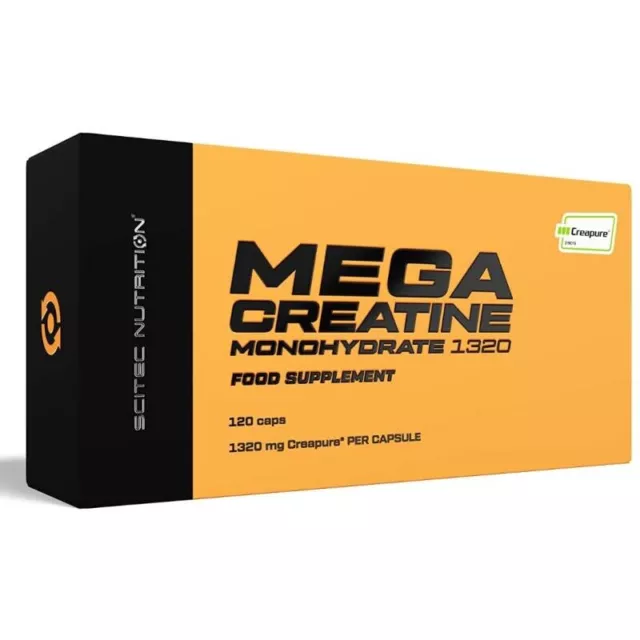 Scitec Nutrition Mega Creatine Monohydrate 1320 - 120 Kapseln Kreatin CREAPURE