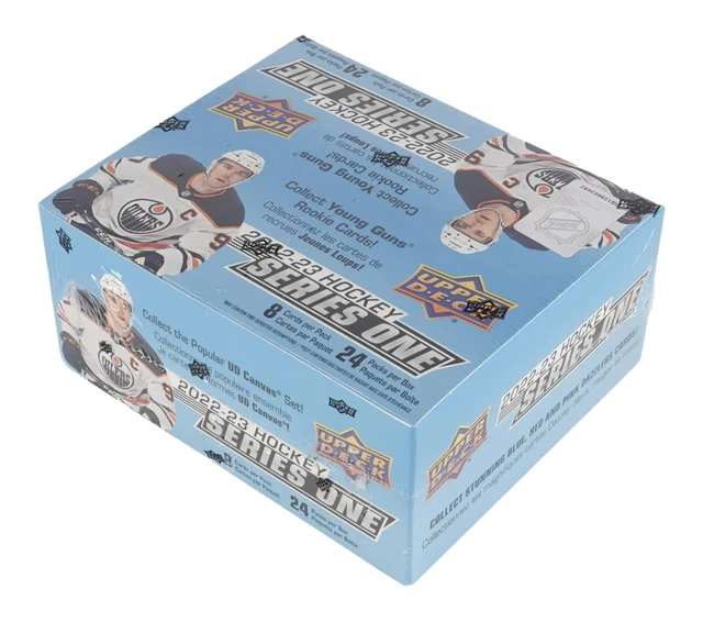 2022-23 Upper Deck Series One 1 Hockey SEALED 24-PACK RETAIL BOX - 6 Young Guns
