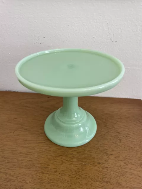 Mosser Glass USA Jadeite Cake Stand