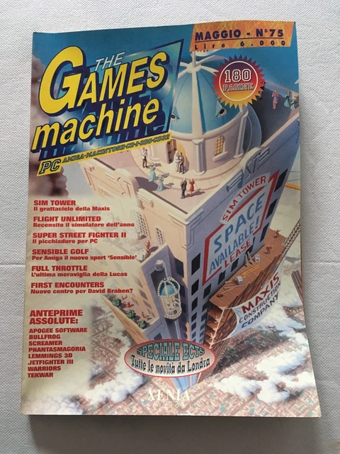 RIVISTA THE GAMES Machine Tgm - Numero 75 Maggio 1995 - Videogiochi ...