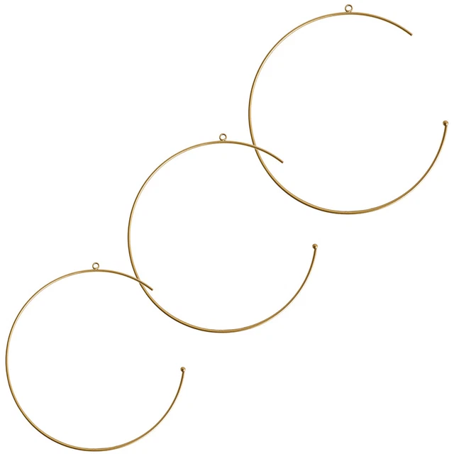 Metall Ringe Drahtringe Fensterdekoration DIY offen 1 Stk gold - 3 Größen