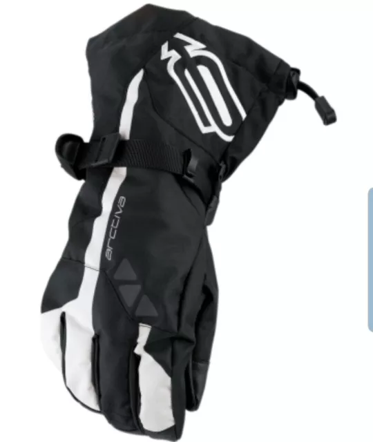 Arctiva Pivot Snowmobile Gloves *LG, XL, 2XL*  Black/White