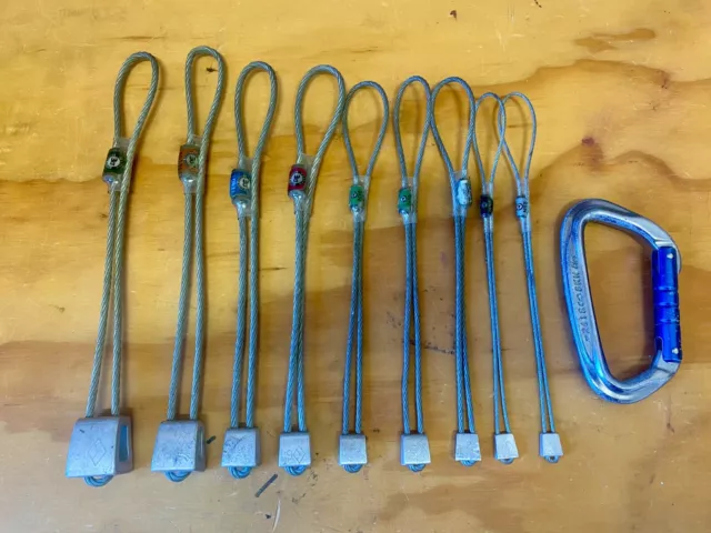 9 x Black Diamond climbing chocks nuts wires stoppers + 2 x others