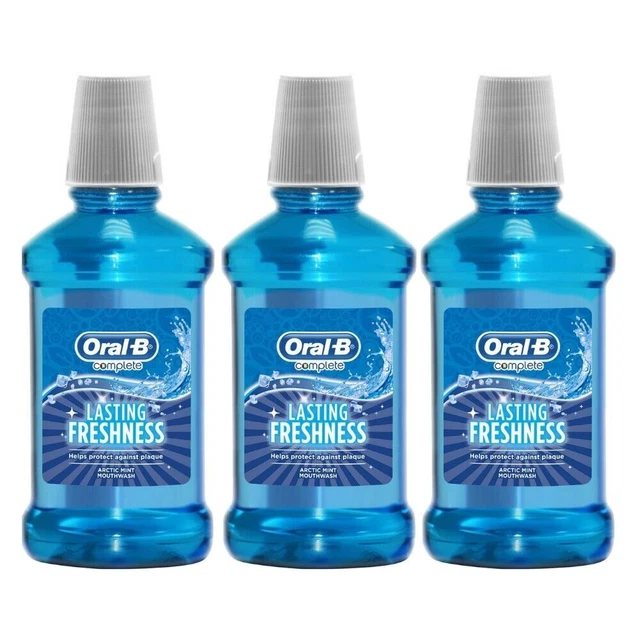 Enjuague bucal completo Oral B Arctic Mint 250 ml/botella paquete de 6
