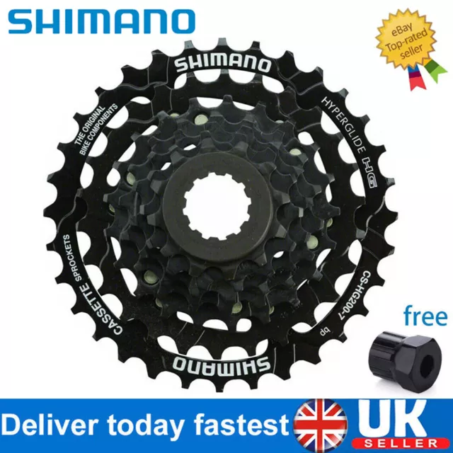 Shimano CS-HG200 7 Speed 32T MTB Bike Bicycle Cassette With Tool