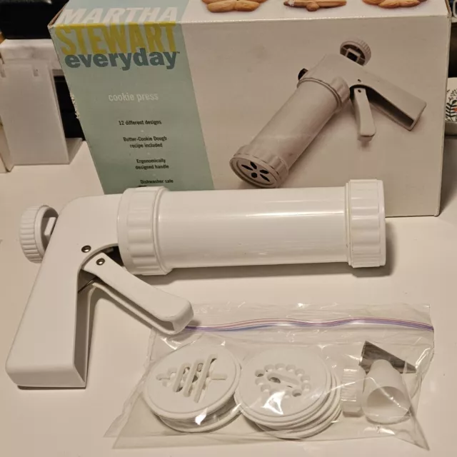 Martha Stewart Everyday Cookie Press 12 Different Designs Clean & Gently Used