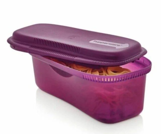 TUPPERWARE Microwave Pasta Maker RHUBARB Color. NIP