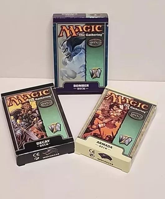 Magic The Gathering 3 Decks Advanced Level - Bomber Armada & Decay VGC+ Preowned