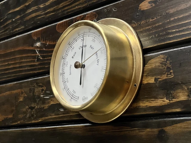 Barometer Weather Ship VINTAGE BARIGO SHIP Barometer | German Weather Instrument - Stormy ...