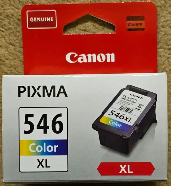 NUEVO Cartucho de Tinta de Color Genuino Original Canon PG546XL PIXMA