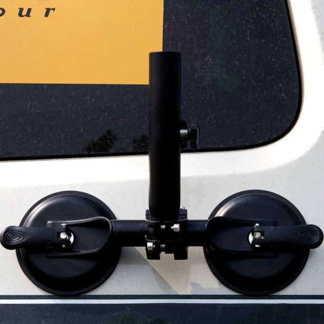 Car Flagpole Stand Flagpole Sucker Bracket Car Flag Mount Multifunction 4
