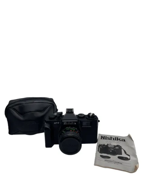 Solo lente Nishika MF-3 50 mm. *Sin probar* negro liso