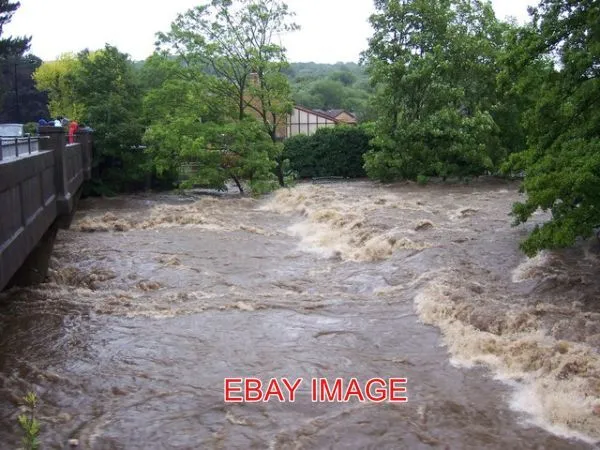 Photo  June 2007 - River Don Weir At Oughtibridge During The Flood This Picture