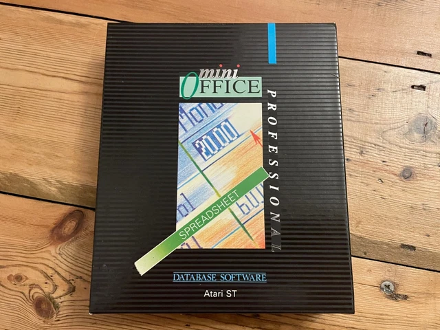 RARE MINI OFFICE Professional Spreadsheet program for Atari ST. Working ...