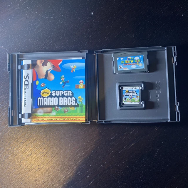 Nintendo DS Complete SUPER MARIO BROS + Super Mario World Advance 2 GBA