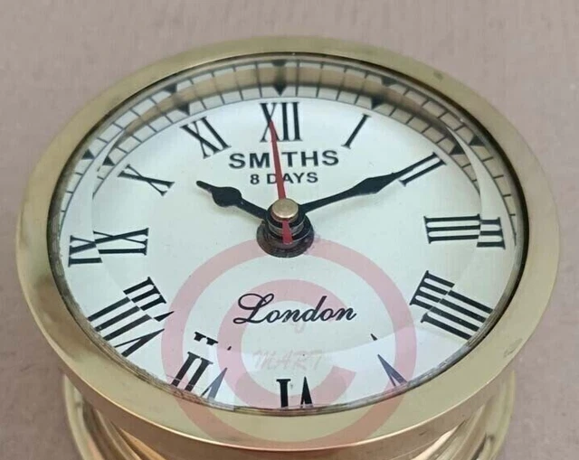 Unique 4'' Brass Vintage Ship's Wall Royal Clock London Nautical Marine Gift