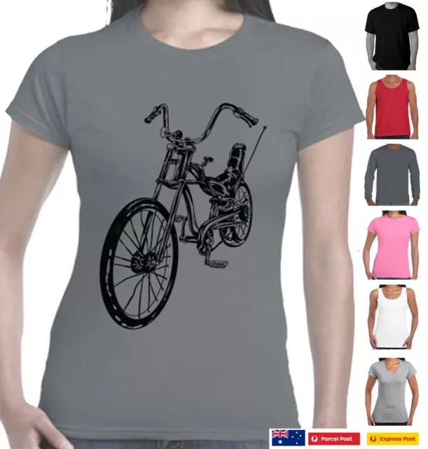 Funny T-Shirts 1970's Dragster push bike costume gift retro prints design Aussie