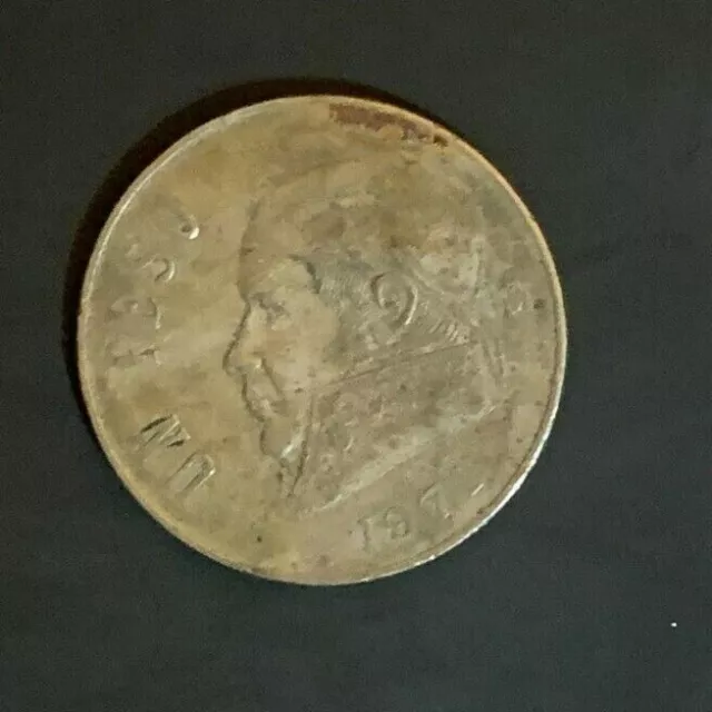 1971 Mexico 1 Peso Coin - SCARCE - FREE P&P 2