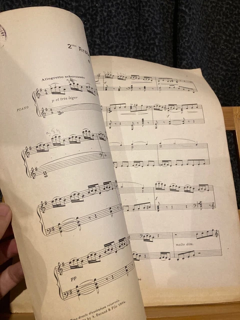 Claude Debussy Arabesque pour piano n°2 partition éditions Durand 2