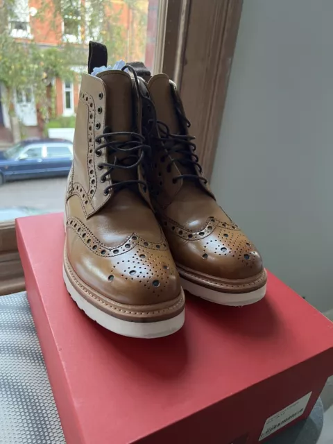 GRENSON TAN FRED V Boots UK 9.5 £275.00 - PicClick UK