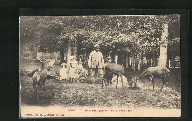 CPA Souvilly, pres Breteuil, Le Parc aux Cerfs