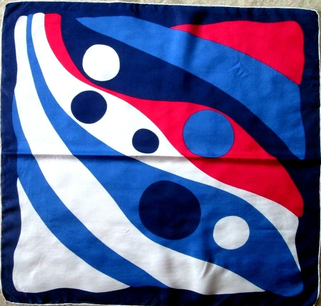 Foulard Carré En Soie 100% Jacques Griffe - 75x77 Cm - Imprimé Animal - Occasion Très Bon état