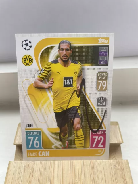 Champions League signiert Emre Can CL Borussia Dortmund BVB Match Attax Topps