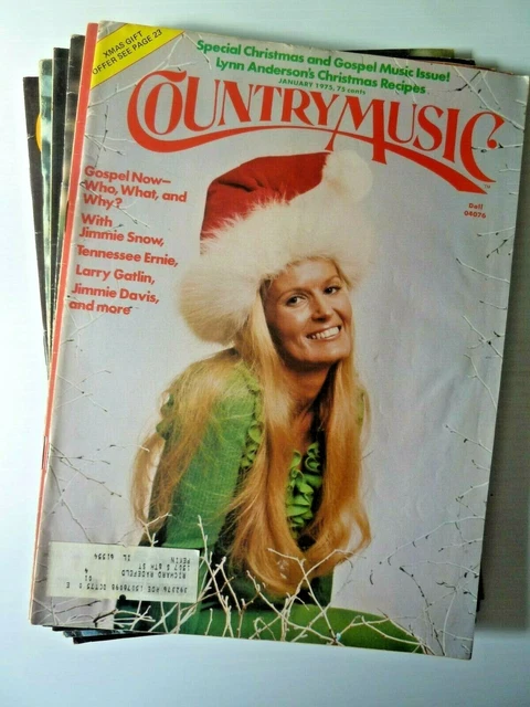 (6) COUNTRY MUSIC Magazines 1975 Tanya Tucker Mac Davis Anne Murray Porter Wagon
