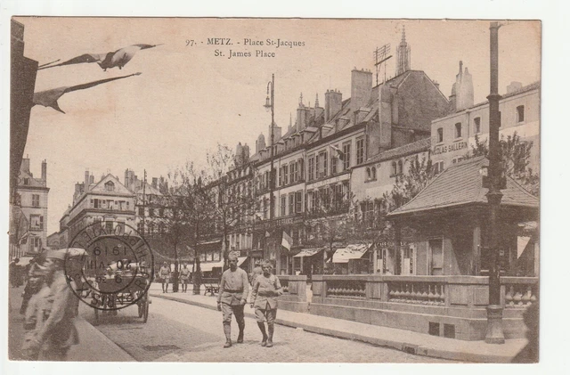 METZ - Moselle - CPA 57 - places - Place St Jacques Soldats