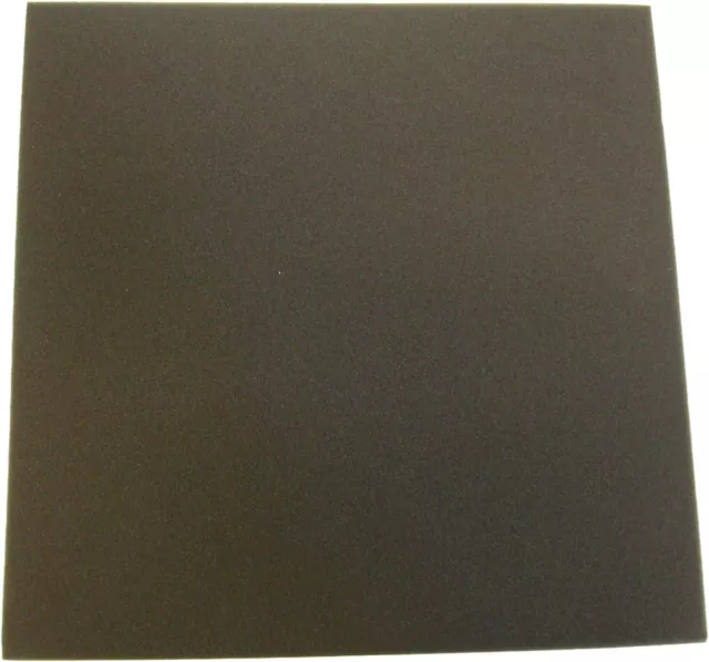 Air Filter Foam Sheet Black 12" x 12" 15mm Thick