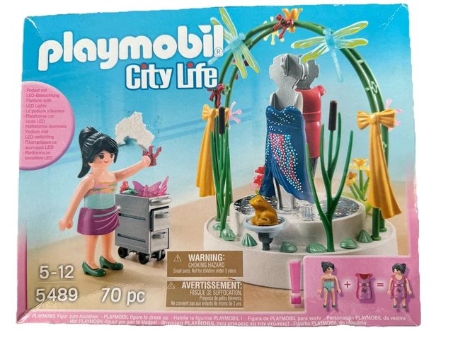 PLAYMOBIL CITY LIFE NUEVO Conjunto Boutique Ropa 5489 70 Piezas