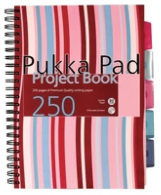 Pukka Pad A5 Project Book Hardback 250 Pages Ruled Feint CBPROBA5 Pack of 3 2