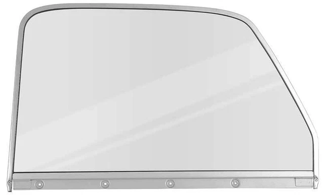 1947-50 Chevrolet GMC Truck Door Glass Assembly; w/Chrome Frame Setting Channel;