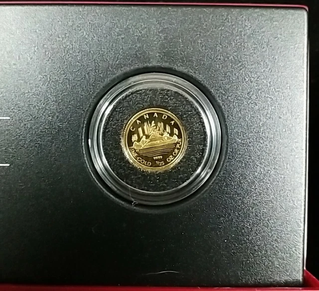 Canada 2005 Proof 1/25 oz .9999 Fine Gold Canadian Voyageur 50 Cent Proof #8974