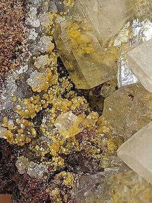 Mimetite Included Calcite Crystals Mineral Specimen, Ojuela Mine, Mexico