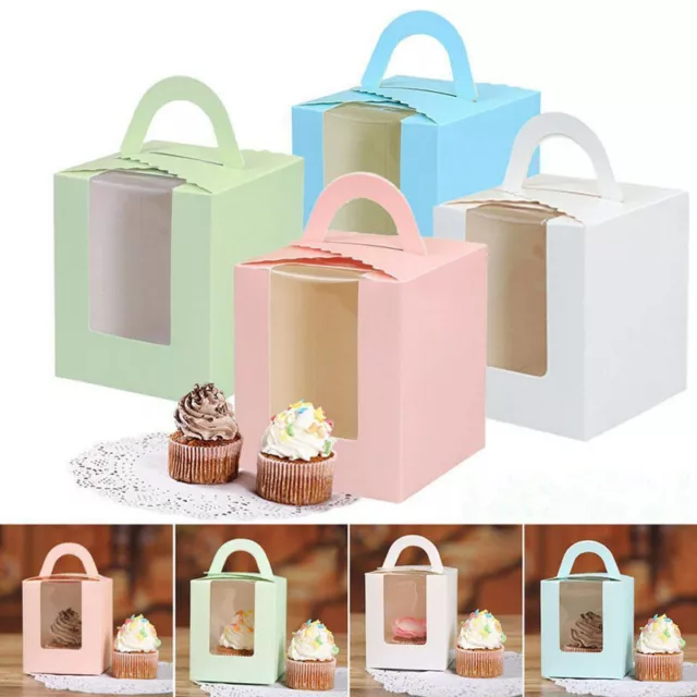 6/12/18/ 24/30 PC Individual Cupcake/ Muffin/ Fairy Pastel Cajas Caja Regalo