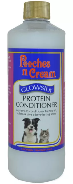 Pooches N Cream Glow Silk Protein Conditioner Dog Cats Bird Show