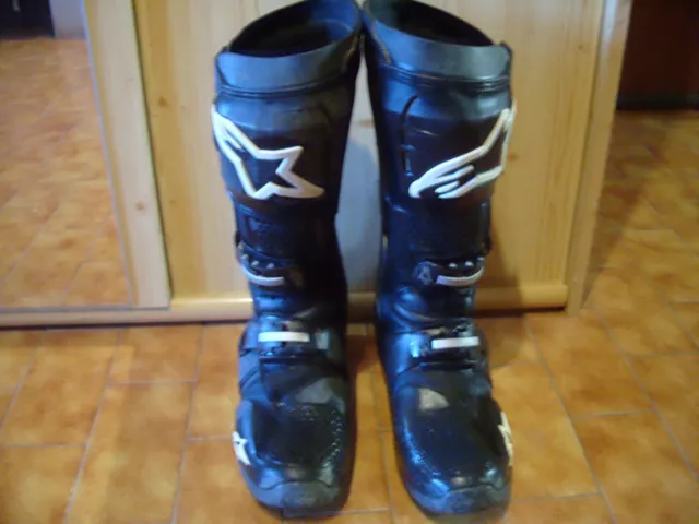 bottes cross alpinestars  tech 10 noire