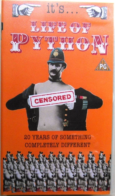 VHS MONTY PYTHON - Life of Python 20 Years (1989) RARE - Michael Palin ...