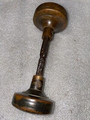ANTIQUE Pair Of Brass Hopkins Dickinson Knobs. One entry Size. 3