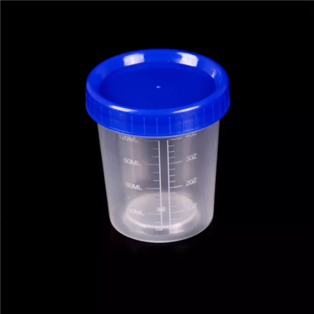 120 ml muestra de plástico vidrio artesanal contenedor orina olla taza con manta R SC