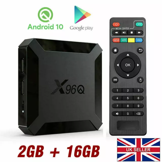 X96Q Android 10.0 OS Mini TV Box Quad Core Smart Media Player HD DE Wifi 4K HDMI