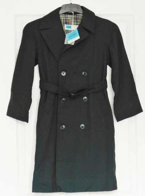 Impermeabile vintage bambini VERDE scuola mac INUTILIZZATO L34" Sarille ragazzo ragazza c 1960 C