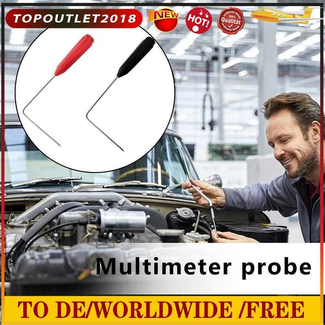 2pcs Universal 2mm Piercing Needles Tip Non-destructive Multimeter Test Probes