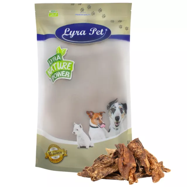 10 kg Rinderlunge 10000 g getrocknet fettarm Hundefutter Rind Leckerli Lyra Pet®