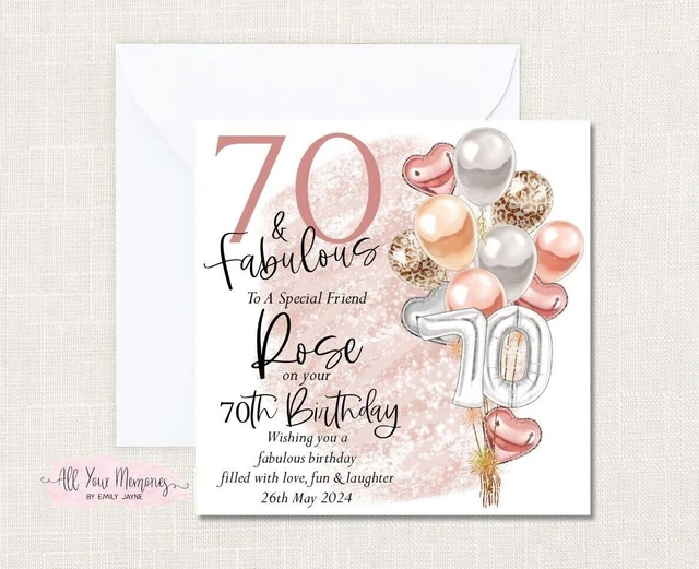 Biglietto D'Augori Di Compleanno Per Lei – Design Floreale – Qualità Premium Con Busta Rosa – Ideale Per Figlia, Nipote, Amica, 18°, 21°, 30° Anni