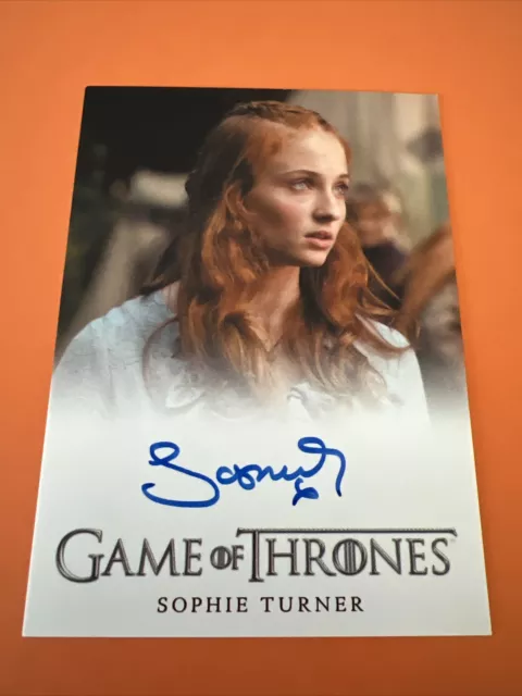 Game Of Thrones Sophie Turner Sansa Signed Autograph Card 2012 Hbo Authentic
