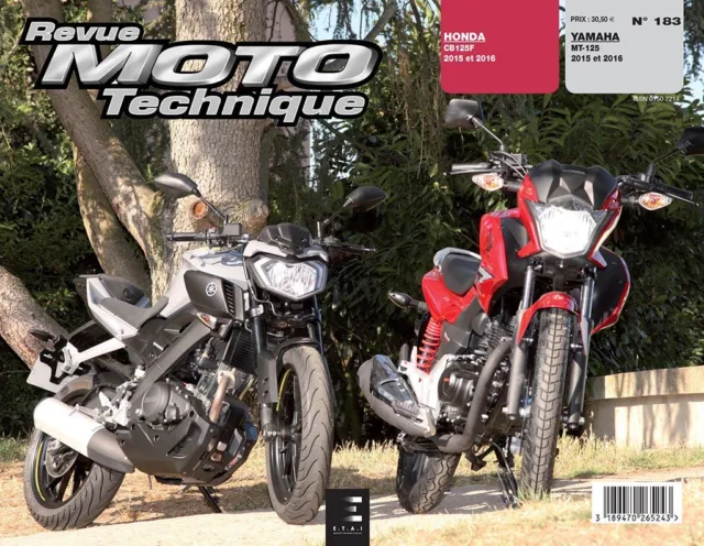 CB125F MT-125 Revue Technique Moto Honda Yamaha Etat - NEUVE PORT Reduit France