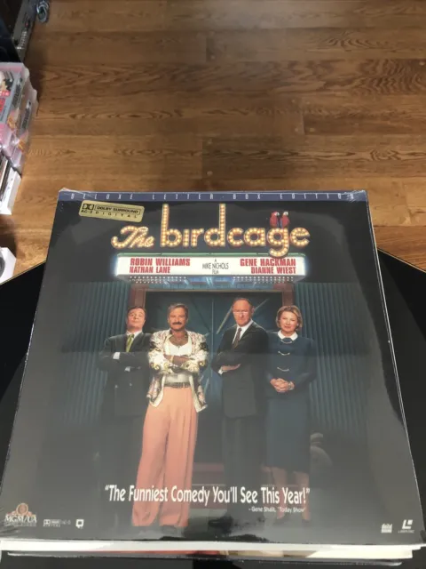 Sealed New The Birdcage Robin Williams MGM Deluxe Laser Disc